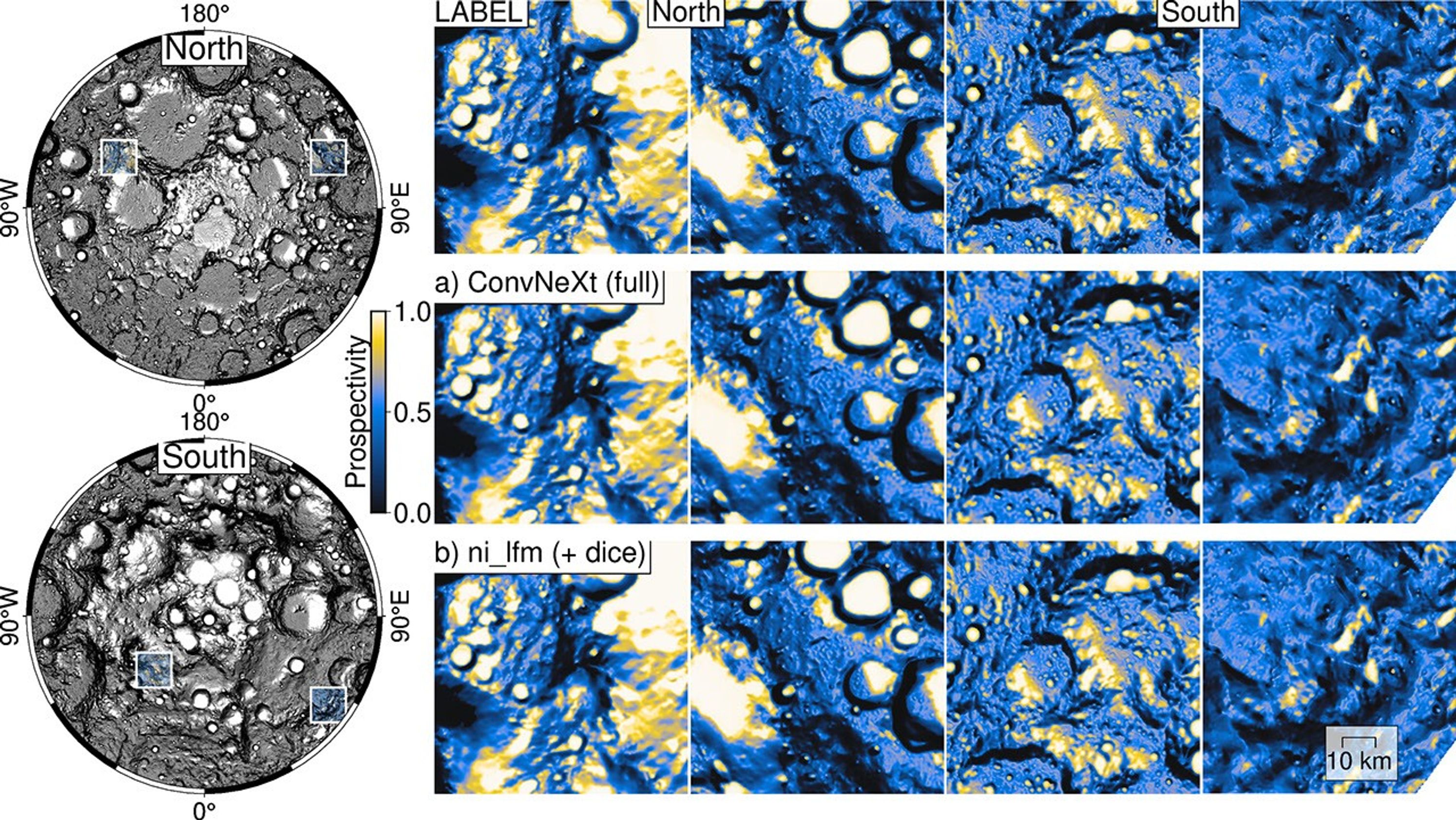 NASA-IBM Lunar FM ice prospectivity plate (published model output)